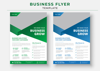 Business flyer design template