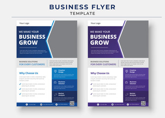 Fototapeta na wymiar Business flyer design template