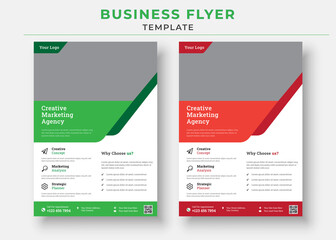 Business flyer design template