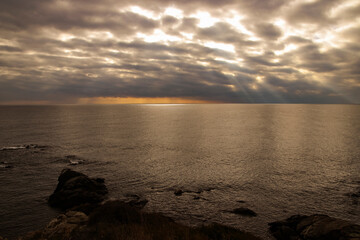 
Amazing morning light on the sea.
