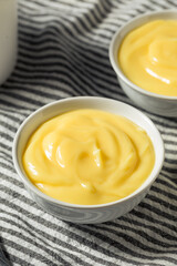Homemade Yellow Vanilla Pudding