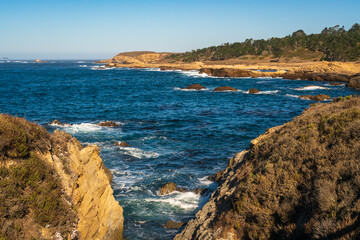 The coast at Point Lobos in California
