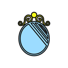 mirror icons symbol vector elements for infographic web