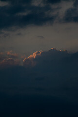 pink and blue clouds 