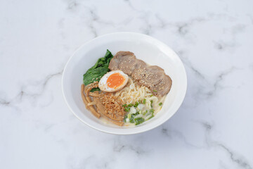 ramen soup with meat