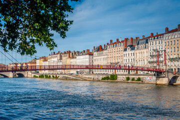 Obraz premium Quais de Lyon sur la Saône