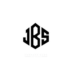 JBS letter logo design with polygon shape. JBS polygon logo monogram. JBS cube logo design. JBS hexagon vector logo template white and black colors. JBS monogram, JBS business and real estate logo. 