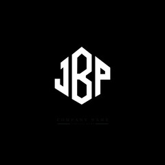 JBP letter logo design with polygon shape. JBP polygon logo monogram. JBP cube logo design. JBP hexagon vector logo template white and black colors. JBP monogram, JBP business and real estate logo. 