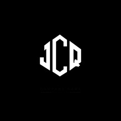 JCQ letter logo design with polygon shape. JCQ polygon logo monogram. JCQ cube logo design. JCQ hexagon vector logo template white and black colors. JCQ monogram, JCQ business and real estate logo. 