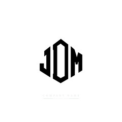 JDM letter logo design with polygon shape. JDM polygon logo monogram. JDM cube logo design. JDM hexagon vector logo template white and black colors. JDM monogram, JDM business and real estate logo. 