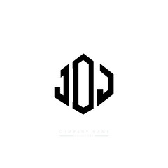JDJ letter logo design with polygon shape. JDJ polygon logo monogram. JDJ cube logo design. JDJ hexagon vector logo template white and black colors. JDJ monogram, JDJ business and real estate logo. 