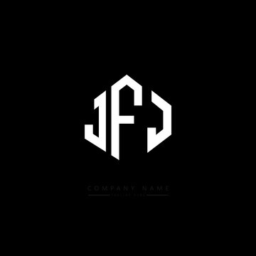 JFJ letter logo design with polygon shape. JFJ polygon logo monogram. JFJ cube logo design. JFJ hexagon vector logo template white and black colors. JFJ monogram, JFJ business and real estate logo. 