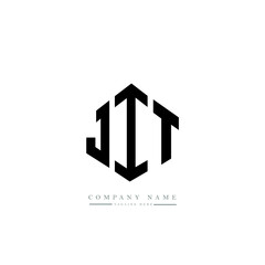 JIT letter logo design with polygon shape. JIT polygon logo monogram. JIT cube logo design. JIT hexagon vector logo template white and black colors. JIT monogram, JIT business and real estate logo. 