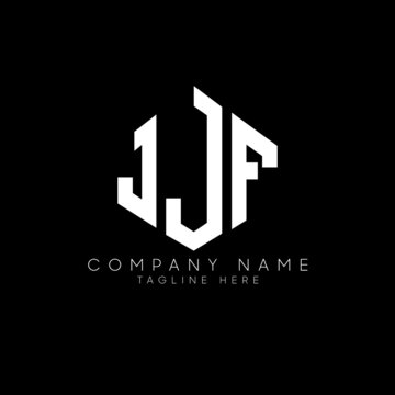 JJF letter logo design with polygon shape. JJF polygon logo monogram. JJF cube logo design. JJF hexagon vector logo template white and black colors. JJF monogram, JJF business and real estate logo. 