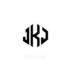 JKJ letter logo design with polygon shape. JKJ polygon logo monogram. JKJ cube logo design. JKJ hexagon vector logo template white and black colors. JKJ monogram, JKJ business and real estate logo. 