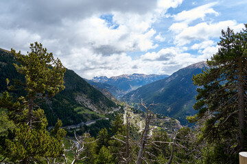 Fototapeta na wymiar Cityscape of Andorra in summer.