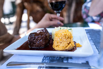 gourmet meat dish in argentina - hispanic food