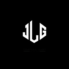 JLG letter logo design with polygon shape. JLG polygon logo monogram. JLG cube logo design. JLG hexagon vector logo template white and black colors. JLG monogram, JLG business and real estate logo. 