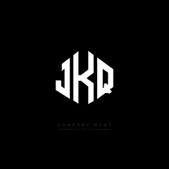 JKQ letter logo design with polygon shape. JKQ polygon logo monogram. JKQ cube logo design. JKQ hexagon vector logo template white and black colors. JKQ monogram, JKQ business and real estate logo. 