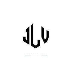 JLV letter logo design with polygon shape. JLV polygon logo monogram. JLV cube logo design. JLV hexagon vector logo template white and black colors. JLV monogram, JLV business and real estate logo. 