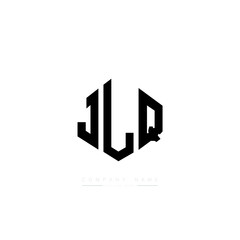 Fototapeta na wymiar JLQ letter logo design with polygon shape. JLQ polygon logo monogram. JLQ cube logo design. JLQ hexagon vector logo template white and black colors. JLQ monogram, JLQ business and real estate logo. 