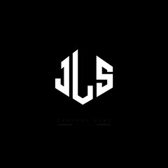 JLS letter logo design with polygon shape. JLS polygon logo monogram. JLS cube logo design. JLS hexagon vector logo template white and black colors. JLS monogram, JLS business and real estate logo. 