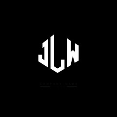 JLW letter logo design with polygon shape. JLW polygon logo monogram. JLW cube logo design. JLW hexagon vector logo template white and black colors. JLW monogram, JLW business and real estate logo. 