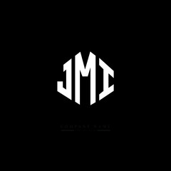 JMI letter logo design with polygon shape. JMI polygon logo monogram. JMI cube logo design. JMI hexagon vector logo template white and black colors. JMI monogram, JMI business and real estate logo. 