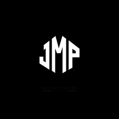 JMP letter logo design with polygon shape. JMP polygon logo monogram. JMP cube logo design. JMP hexagon vector logo template white and black colors. JMP monogram, JMP business and real estate logo. 