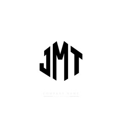 JMT letter logo design with polygon shape. JMT polygon logo monogram. JMT cube logo design. JMT hexagon vector logo template white and black colors. JMT monogram, JMT business and real estate logo. 