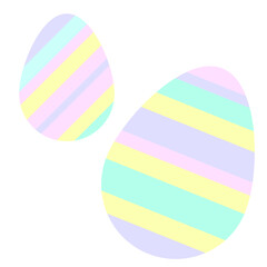 Happy Easter eggs with ornament. Black and white Happy Easter vector illustration. Boho Easter concept design in pastel, flat vector illustrations