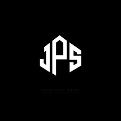 JPS letter logo design with polygon shape. JPS polygon logo monogram. JPS cube logo design. JPS hexagon vector logo template white and black colors. JPS monogram, JPS business and real estate logo. 