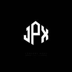 JPX letter logo design with polygon shape. JPX polygon logo monogram. JPX cube logo design. JPX hexagon vector logo template white and black colors. JPX monogram, JPX business and real estate logo. 