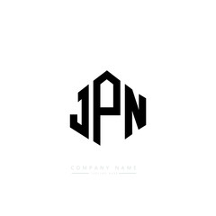 JPN letter logo design with polygon shape. JPN polygon logo monogram. JPN cube logo design. JPN hexagon vector logo template white and black colors. JPN monogram, JPN business and real estate logo. 