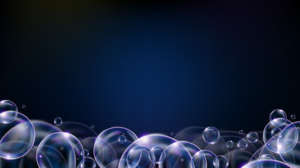 abstract background of futuristic technology bubble glowing with empty space