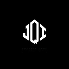 JQI letter logo design with polygon shape. JQI polygon logo monogram. JQI cube logo design. JQI hexagon vector logo template white and black colors. JQI monogram, JQI business and real estate logo. 