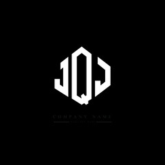 JQJ letter logo design with polygon shape. JQJ polygon logo monogram. JQJ cube logo design. JQJ hexagon vector logo template white and black colors. JQJ monogram, JQJ business and real estate logo. 