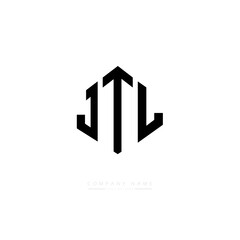 JTL letter logo design with polygon shape. JTL polygon logo monogram. JTL cube logo design. JTL hexagon vector logo template white and black colors. JTL monogram, JTL business and real estate logo. 