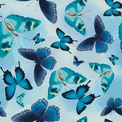 seamless pattern with fishes