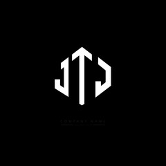 JTJ letter logo design with polygon shape. JTJ polygon logo monogram. JTJ cube logo design. JTJ hexagon vector logo template white and black colors. JTJ monogram, JTJ business and real estate logo. 