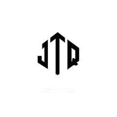 JTQ letter logo design with polygon shape. JTQ polygon logo monogram. JTQ cube logo design. JTQ hexagon vector logo template white and black colors. JTQ monogram, JTQ business and real estate logo. 