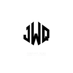 JWQ letter logo design with polygon shape. JWQ polygon logo monogram. JWQ cube logo design. JWQ hexagon vector logo template white and black colors. JWQ monogram, JWQ business and real estate logo. 