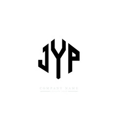 Fototapeta premium JYP letter logo design with polygon shape. JYP polygon logo monogram. JYP cube logo design. JYP hexagon vector logo template white and black colors. JYP monogram, JYP business and real estate logo. 