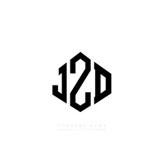 JZD letter logo design with polygon shape. JZD polygon logo monogram. JZD cube logo design. JZD hexagon vector logo template white and black colors. JZD monogram, JZD business and real estate logo. 