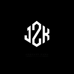 JZK letter logo design with polygon shape. JZK polygon logo monogram. JZK cube logo design. JZK hexagon vector logo template white and black colors. JZK monogram, JZK business and real estate logo. 