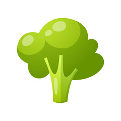 Cartoon Broccoli Illustration