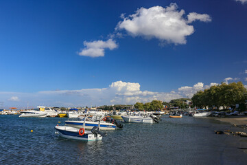 Fototapeta na wymiar Port for leisure boats in Crete,Greese,mediterranean,Europe