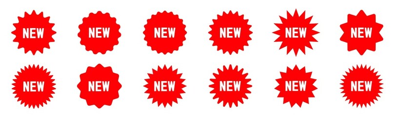 New tag stickers, shopping labels icon, vector illustration