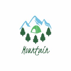 mountain adventure camping logo outdoor company