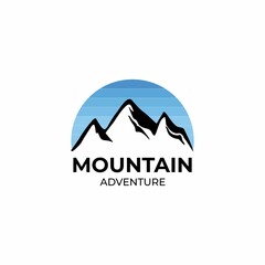 Obraz premium mountain adventure logo outdoor company